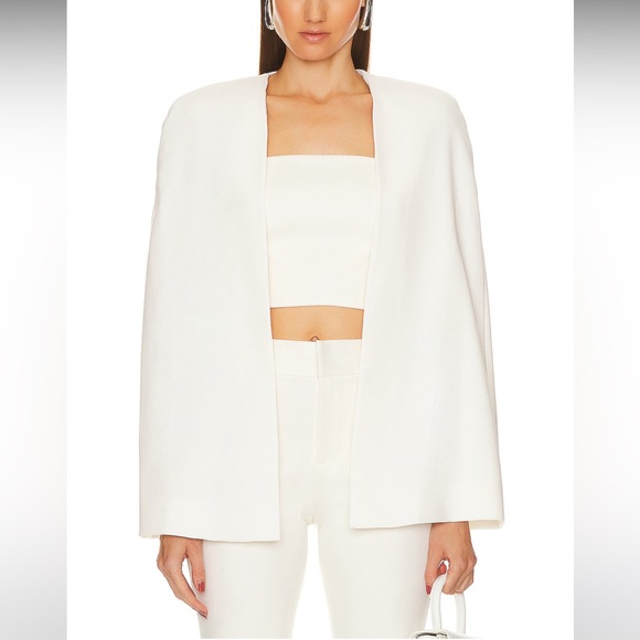 Alice + Olivia Revolve Marcia Cropped Cape Top Size 8 NWT - Picture 1 of 10